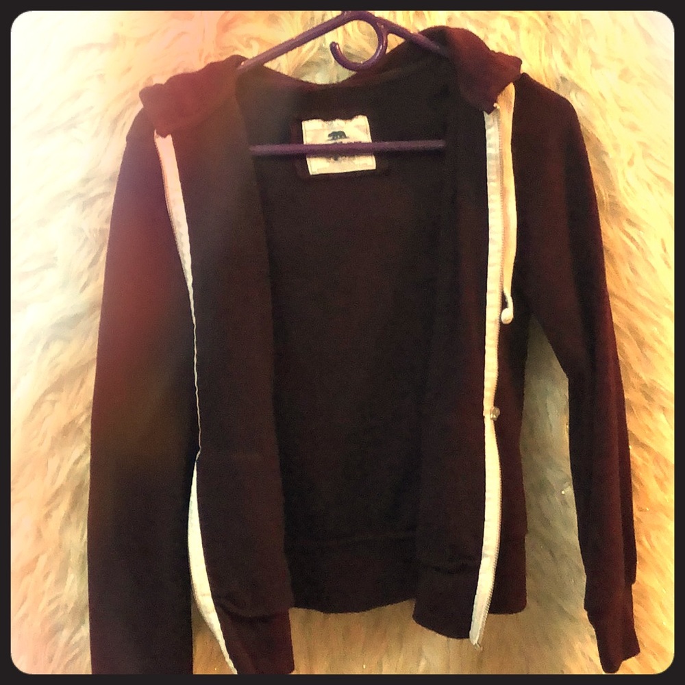 Maroon Zip-Up Sweatshirt